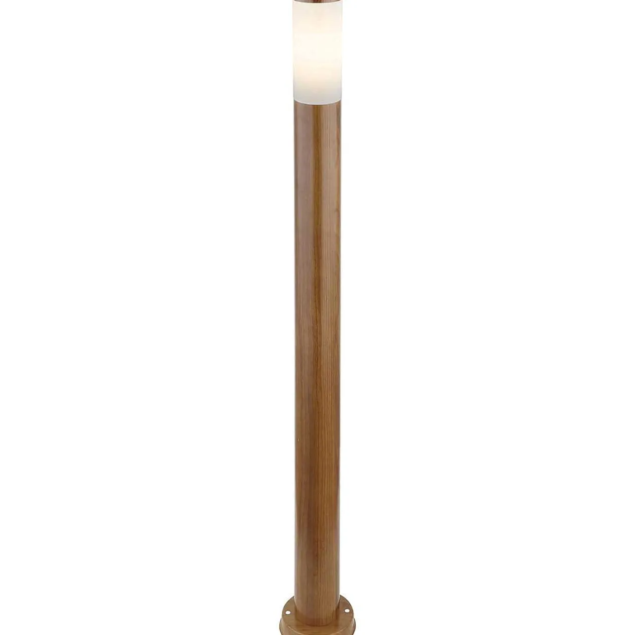 mutoni light Aussenleuchte Boston Edelstahl 1Xe27 Holzoptik Opal 13X13X110> Stehleuchten Aussen