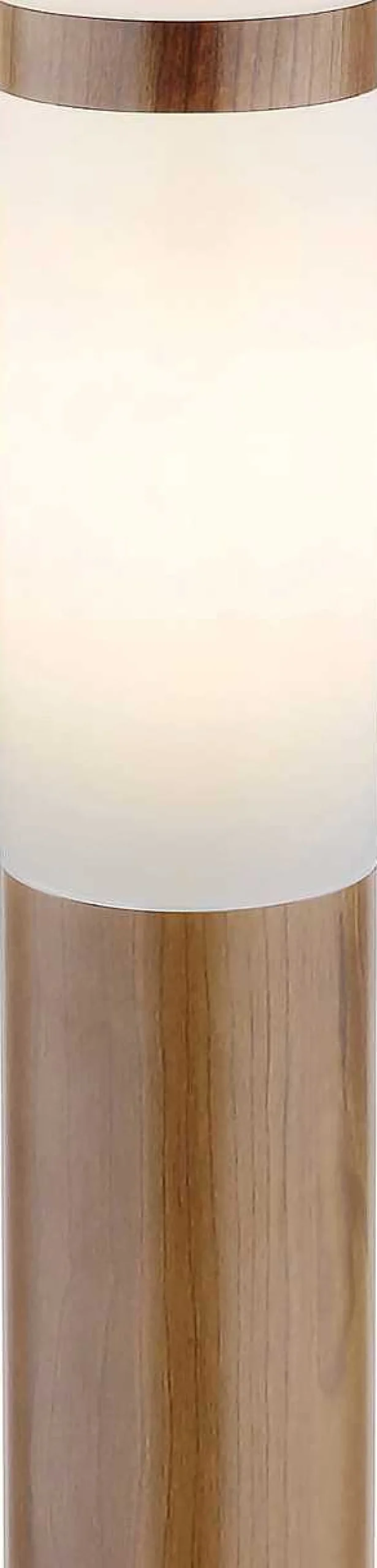 mutoni light Aussenleuchte Boston Edelstahl 1Xe27 Holzoptik Opal 13X13X110> Stehleuchten Aussen