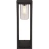 mutoni light Aussenleuchte Candela Aluminium Druckguss Schwarz Matt 1Xe> Bodenleuchten Aussen