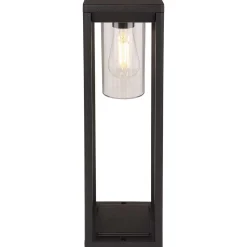 mutoni light Aussenleuchte Candela Aluminium Druckguss Schwarz Matt 1Xe> Bodenleuchten Aussen