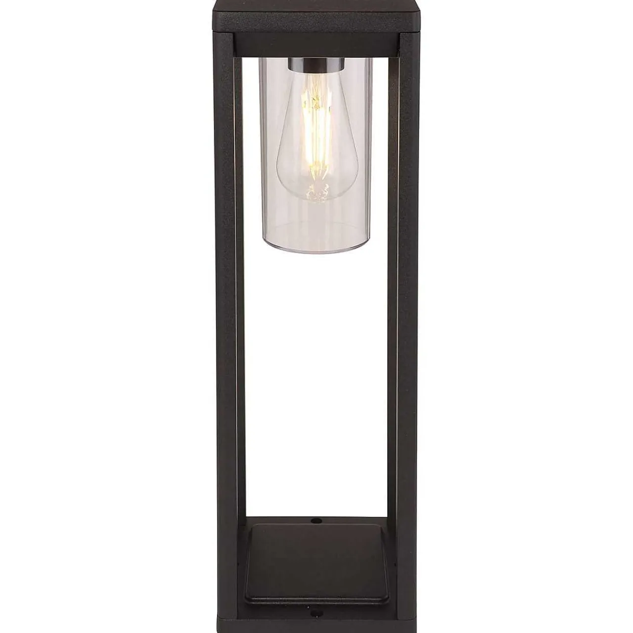 mutoni light Aussenleuchte Candela Aluminium Druckguss Schwarz Matt 1Xe> Bodenleuchten Aussen