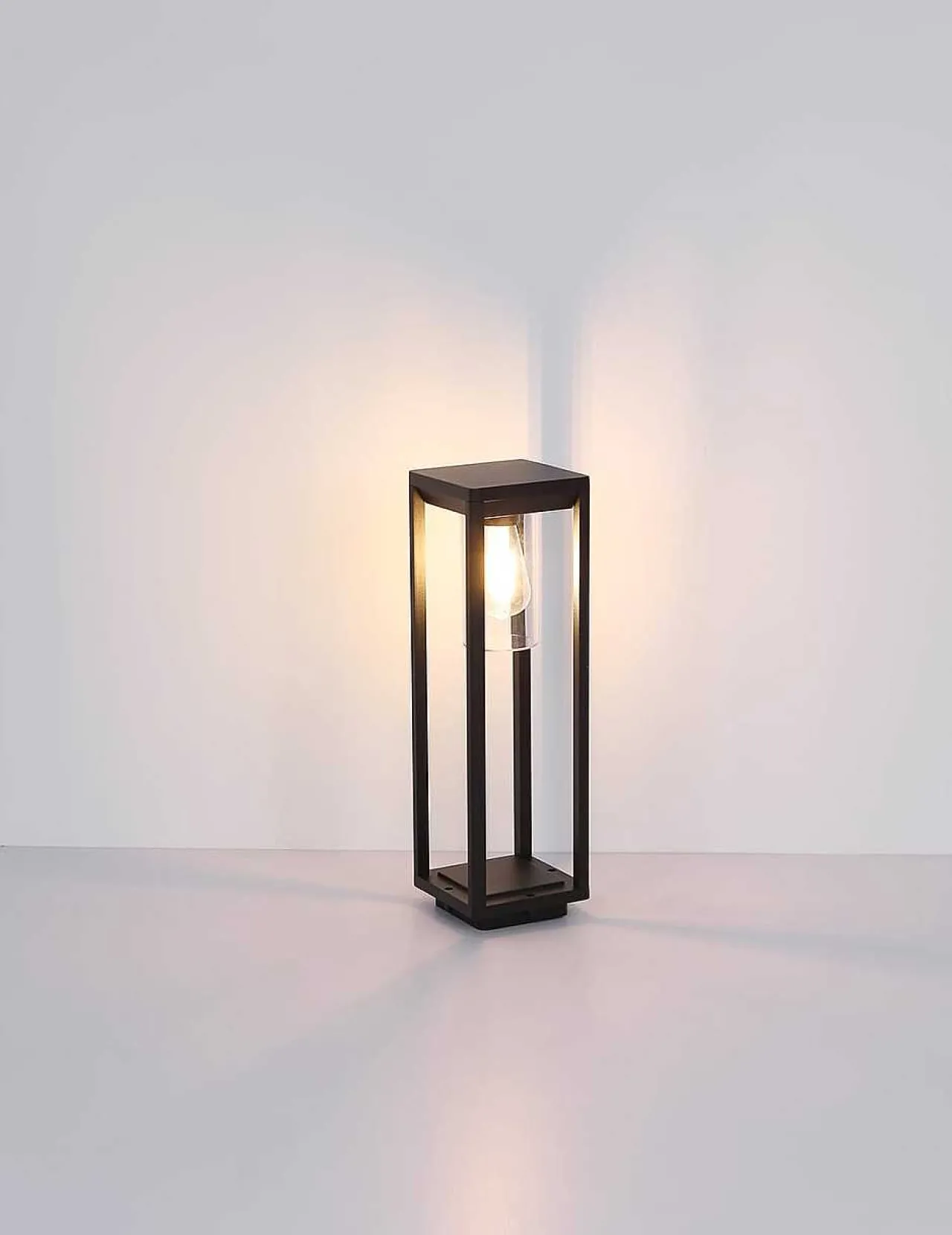 mutoni light Aussenleuchte Candela Aluminium Druckguss Schwarz Matt 1Xe> Bodenleuchten Aussen