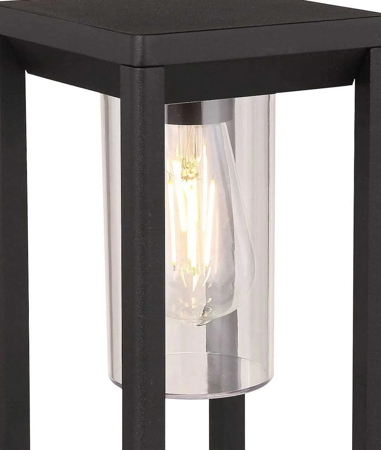 mutoni light Aussenleuchte Candela Aluminium Druckguss Schwarz Matt 1Xe> Bodenleuchten Aussen
