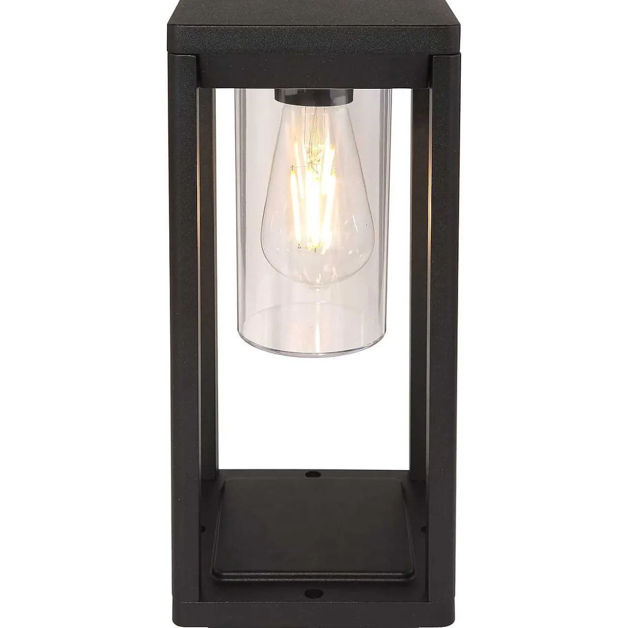 mutoni light Aussenleuchte Candela Aluminium Druckguss Schwarz Matt 1Xe> Bodenleuchten Aussen