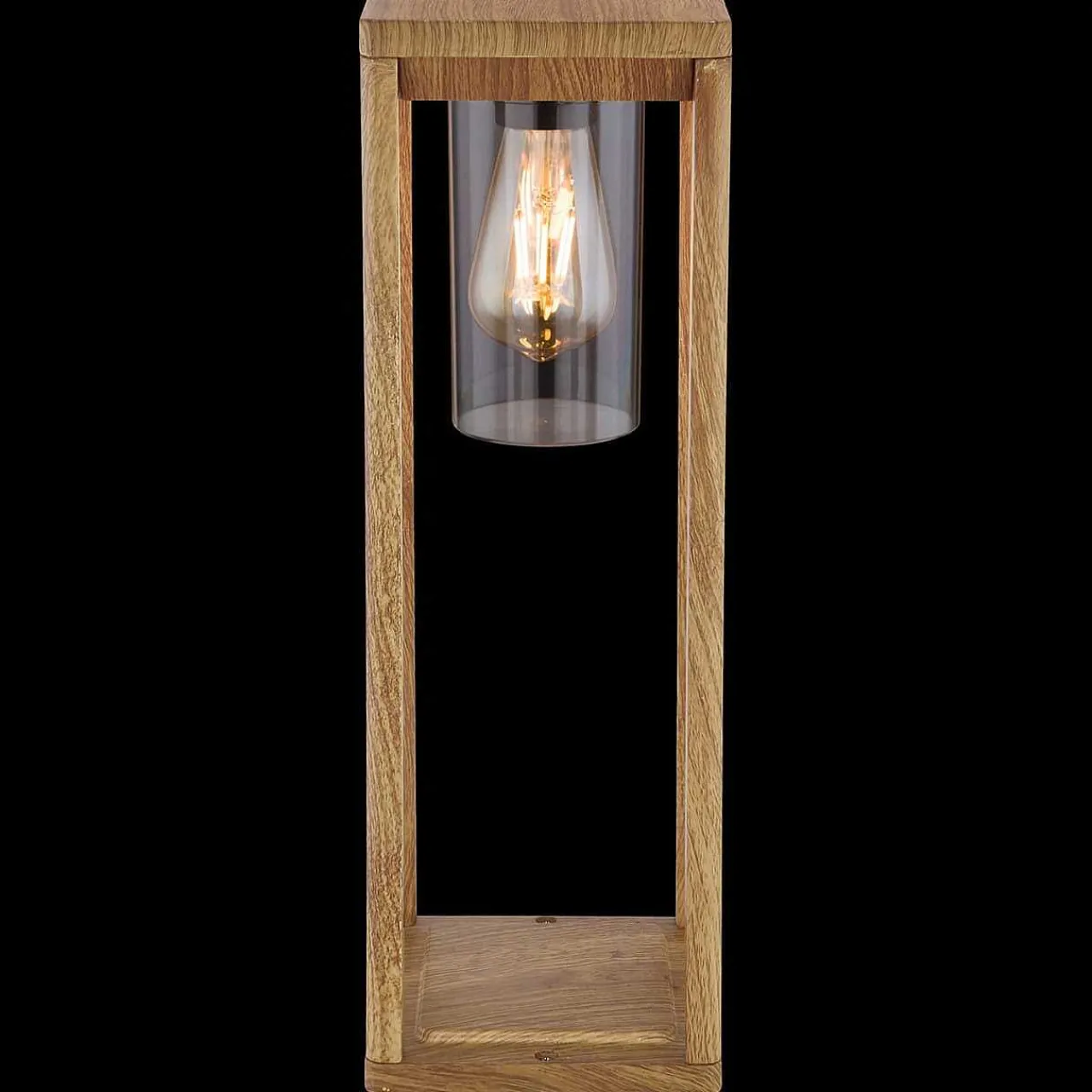 mutoni light Aussenleuchte Candela Aluminium Druckguss Holzoptik 1Xe27 Led> Led-Aussenleuchten
