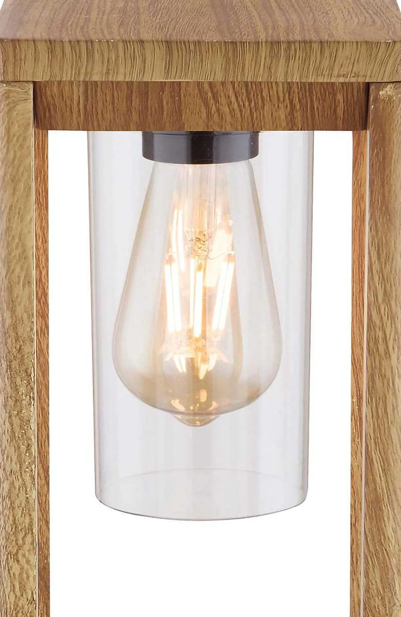 mutoni light Aussenleuchte Candela Aluminium Druckguss Holzoptik 1Xe27 Led> Led-Aussenleuchten