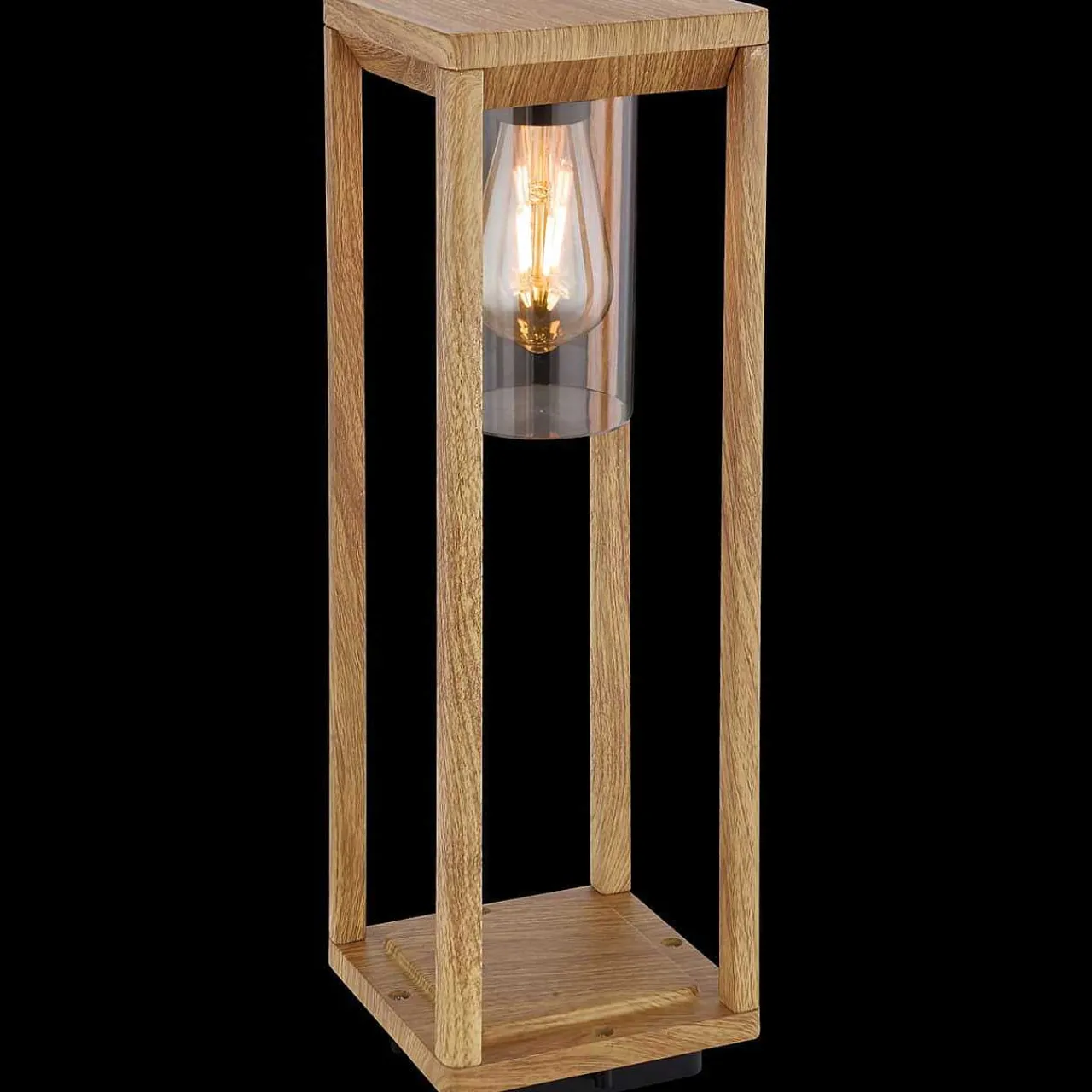 mutoni light Aussenleuchte Candela Aluminium Druckguss Holzoptik 1Xe27 Led> Led-Aussenleuchten