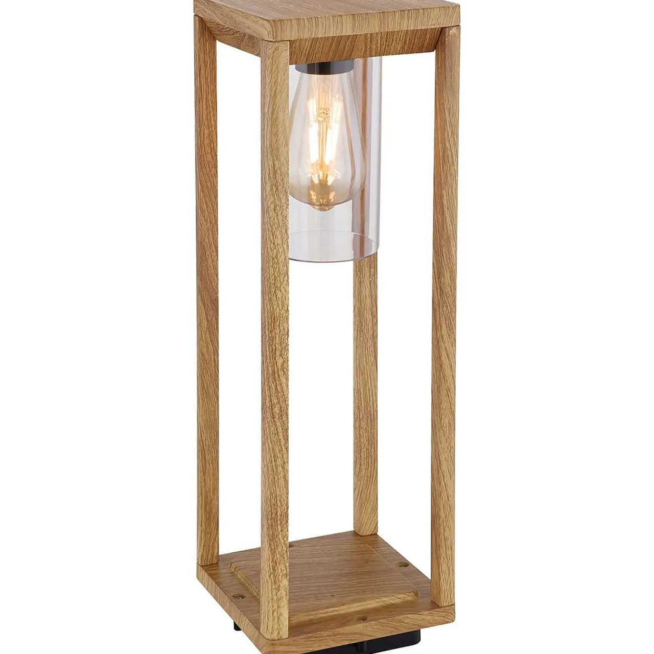 mutoni light Aussenleuchte Candela Aluminium Druckguss Holzoptik 1Xe27 Led> Led-Aussenleuchten