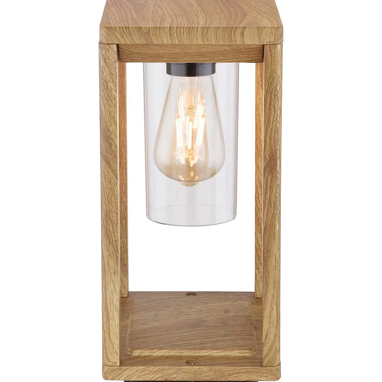 mutoni light Aussenleuchte Candela Aluminium Druckguss Holzoptik 1Xe27 Led> Led-Aussenleuchten