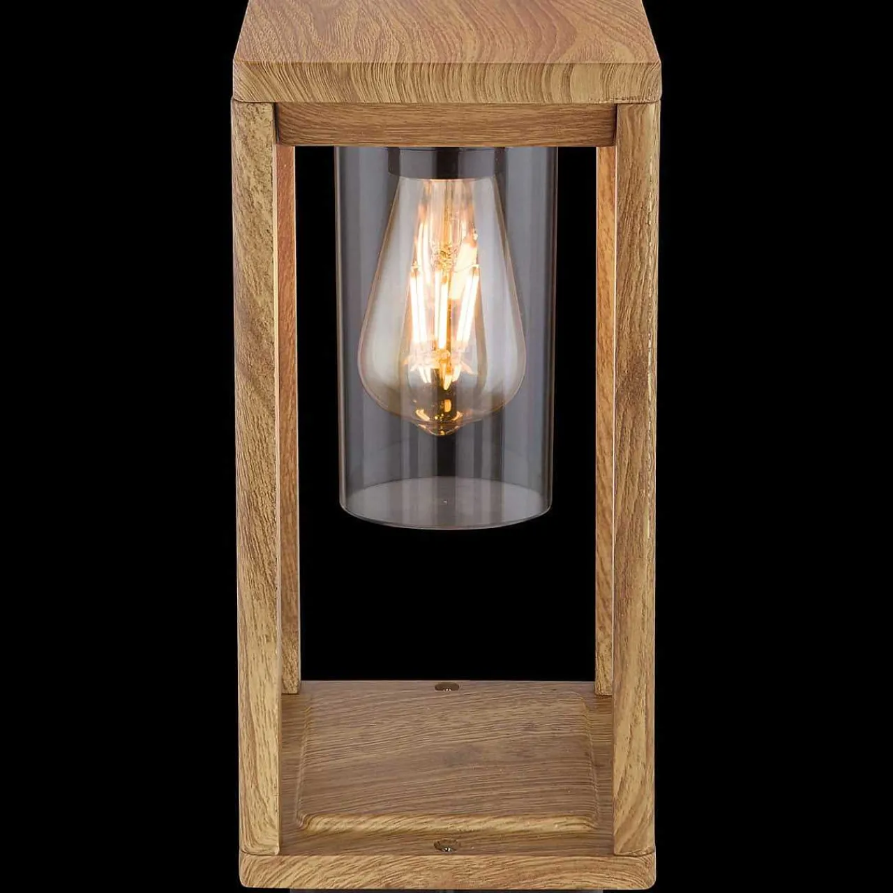 mutoni light Aussenleuchte Candela Aluminium Druckguss Holzoptik 1Xe27 Led> Led-Aussenleuchten