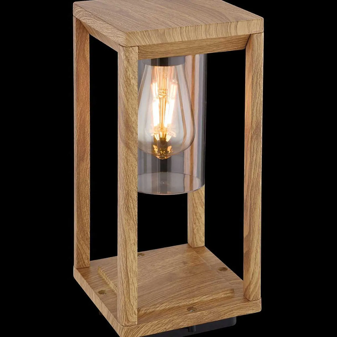 mutoni light Aussenleuchte Candela Aluminium Druckguss Holzoptik 1Xe27 Led> Led-Aussenleuchten