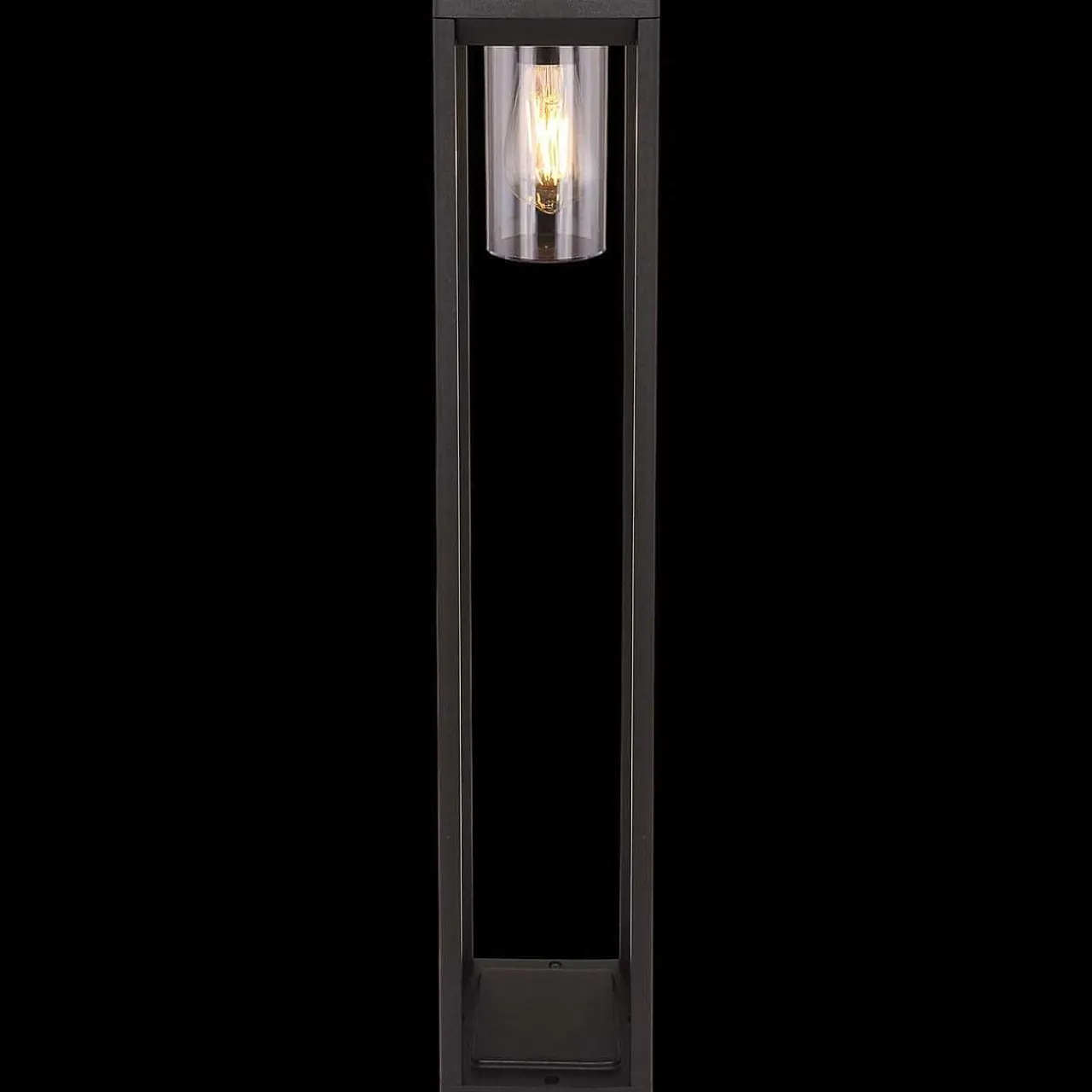 mutoni light Aussenleuchte Candela Aluminium Druckguss Schwarz Matt 1Xe> Stehleuchten Aussen