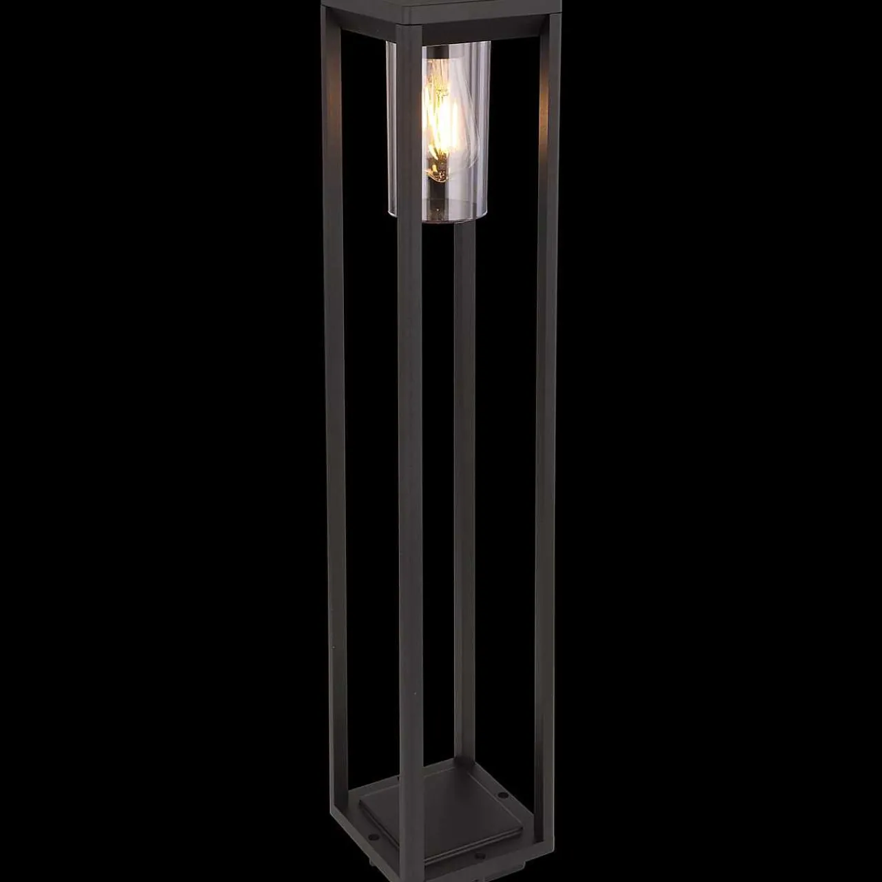mutoni light Aussenleuchte Candela Aluminium Druckguss Schwarz Matt 1Xe> Stehleuchten Aussen