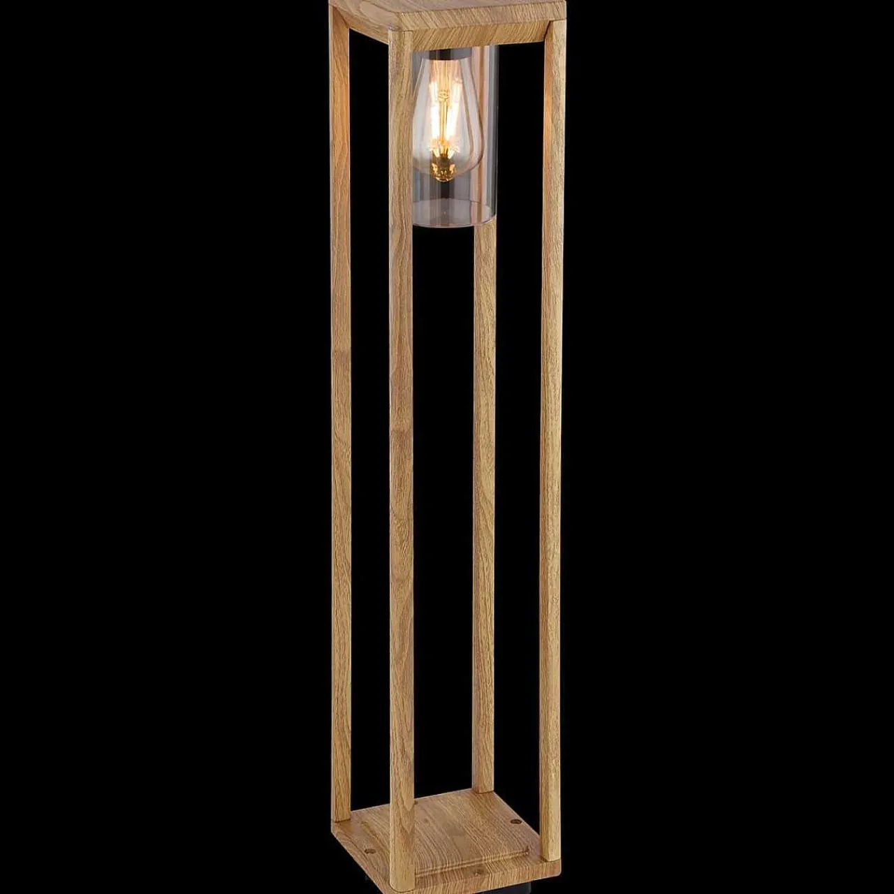 mutoni light Aussenleuchte Candela Aluminium Druckguss Holzoptik 1Xe27 Led> Led-Aussenleuchten