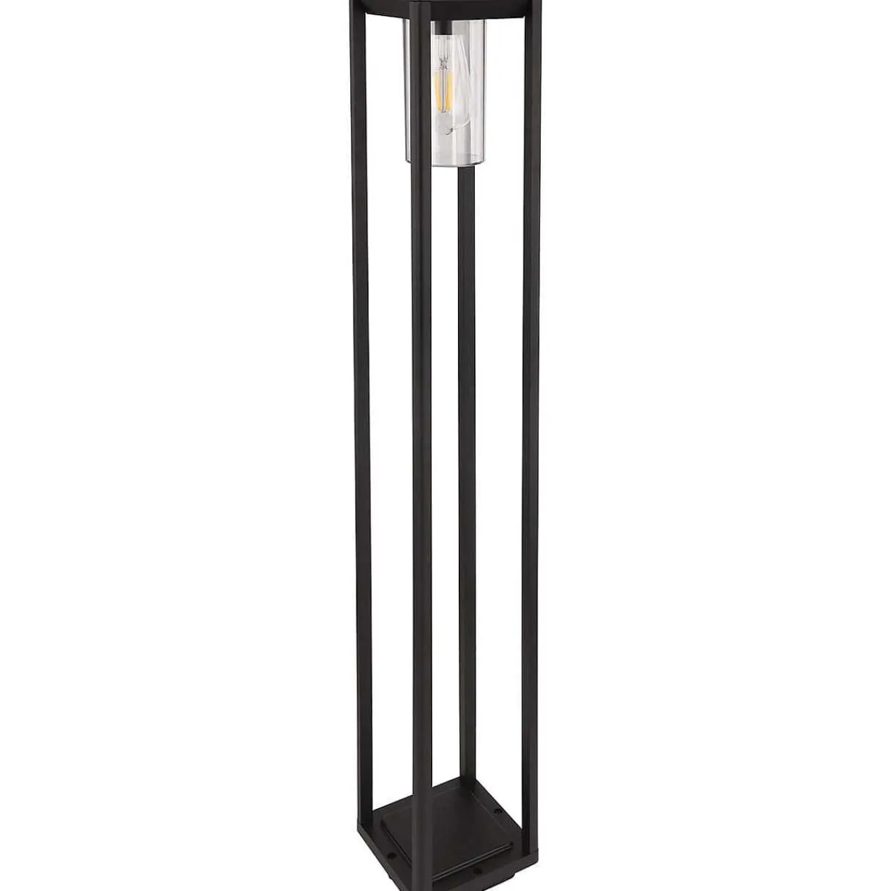 mutoni light Aussenleuchte Candela Aluminium Druckguss Schwarz Matt 1Xe> Stehleuchten Aussen