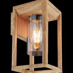 mutoni light Aussenleuchte Candela Aluminium Druckguss Holzoptik 1Xe27 Led> Led-Aussenleuchten