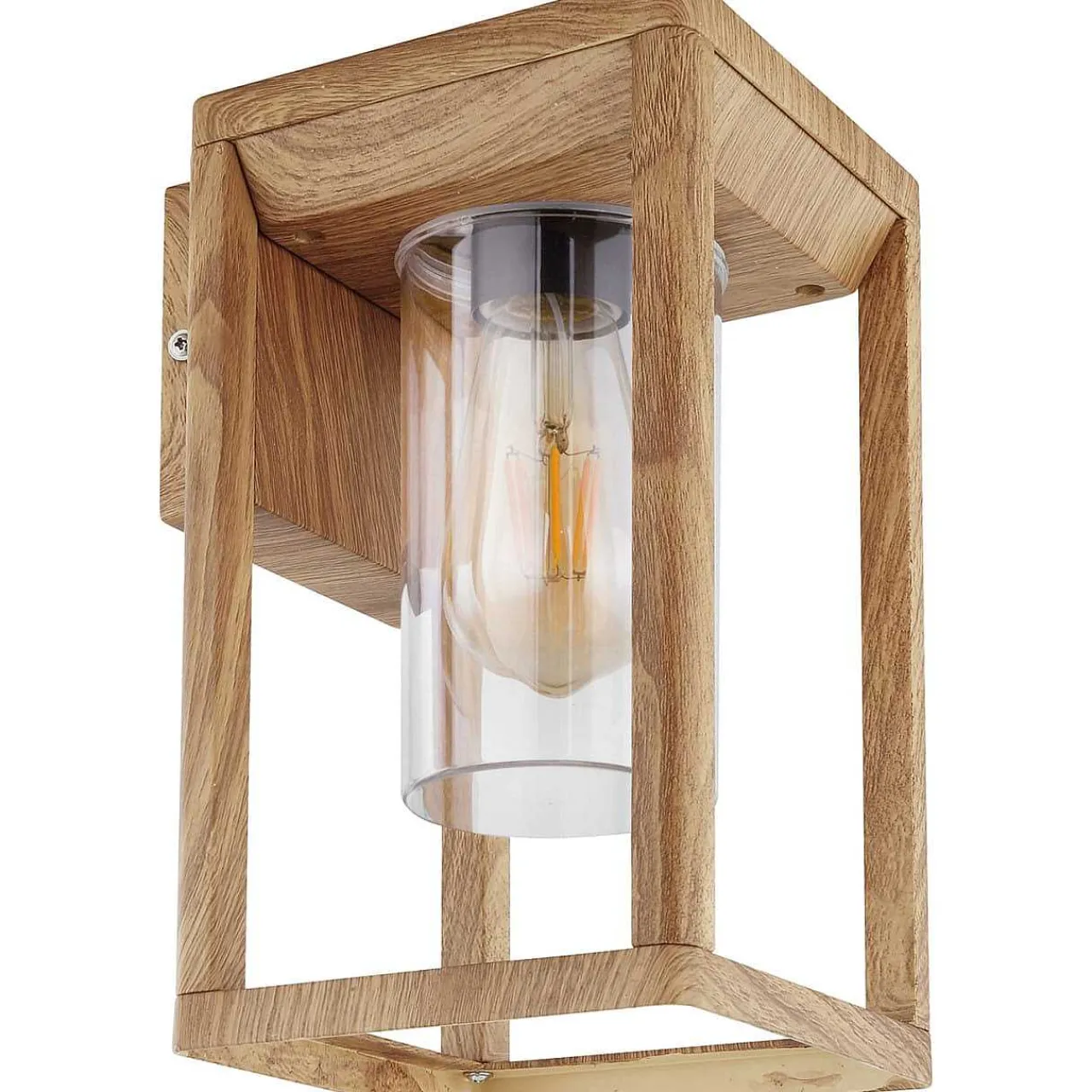 mutoni light Aussenleuchte Candela Aluminium Druckguss Holzoptik 1Xe27 Led> Led-Aussenleuchten