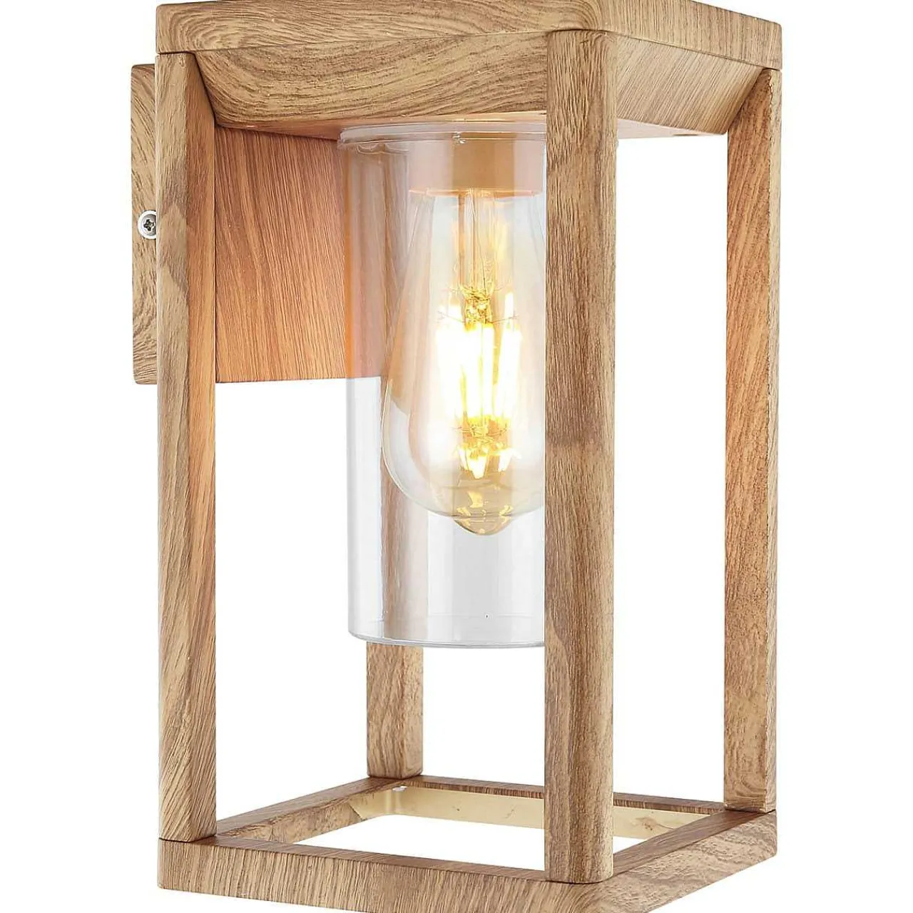 mutoni light Aussenleuchte Candela Aluminium Druckguss Holzoptik 1Xe27 Led> Led-Aussenleuchten