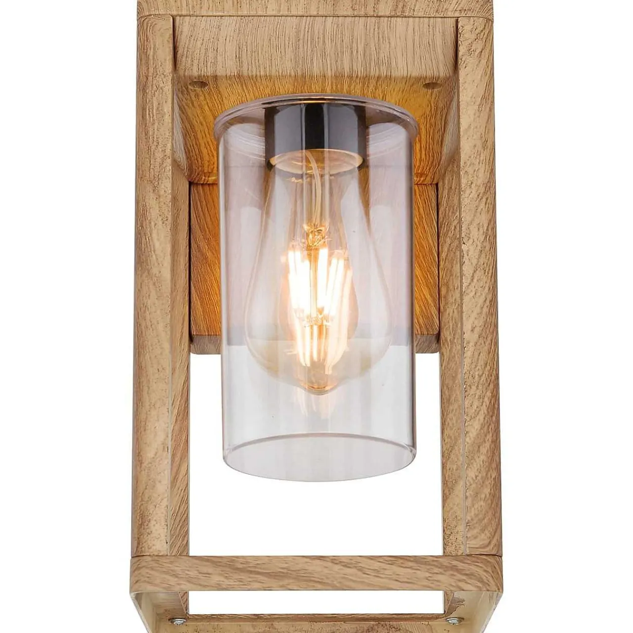 mutoni light Aussenleuchte Candela Aluminium Druckguss Holzoptik 1Xe27 Led> Led-Aussenleuchten