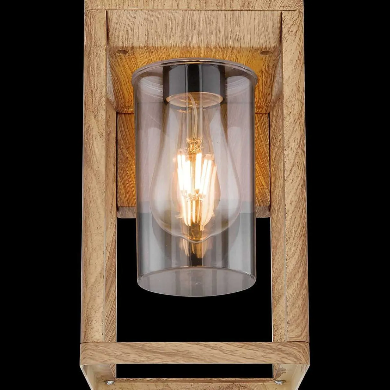 mutoni light Aussenleuchte Candela Aluminium Druckguss Holzoptik 1Xe27 Led> Led-Aussenleuchten