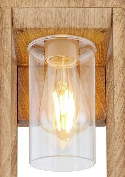 mutoni light Aussenleuchte Candela Aluminium Druckguss Holzoptik 1Xe27 Led><noscript><img width=