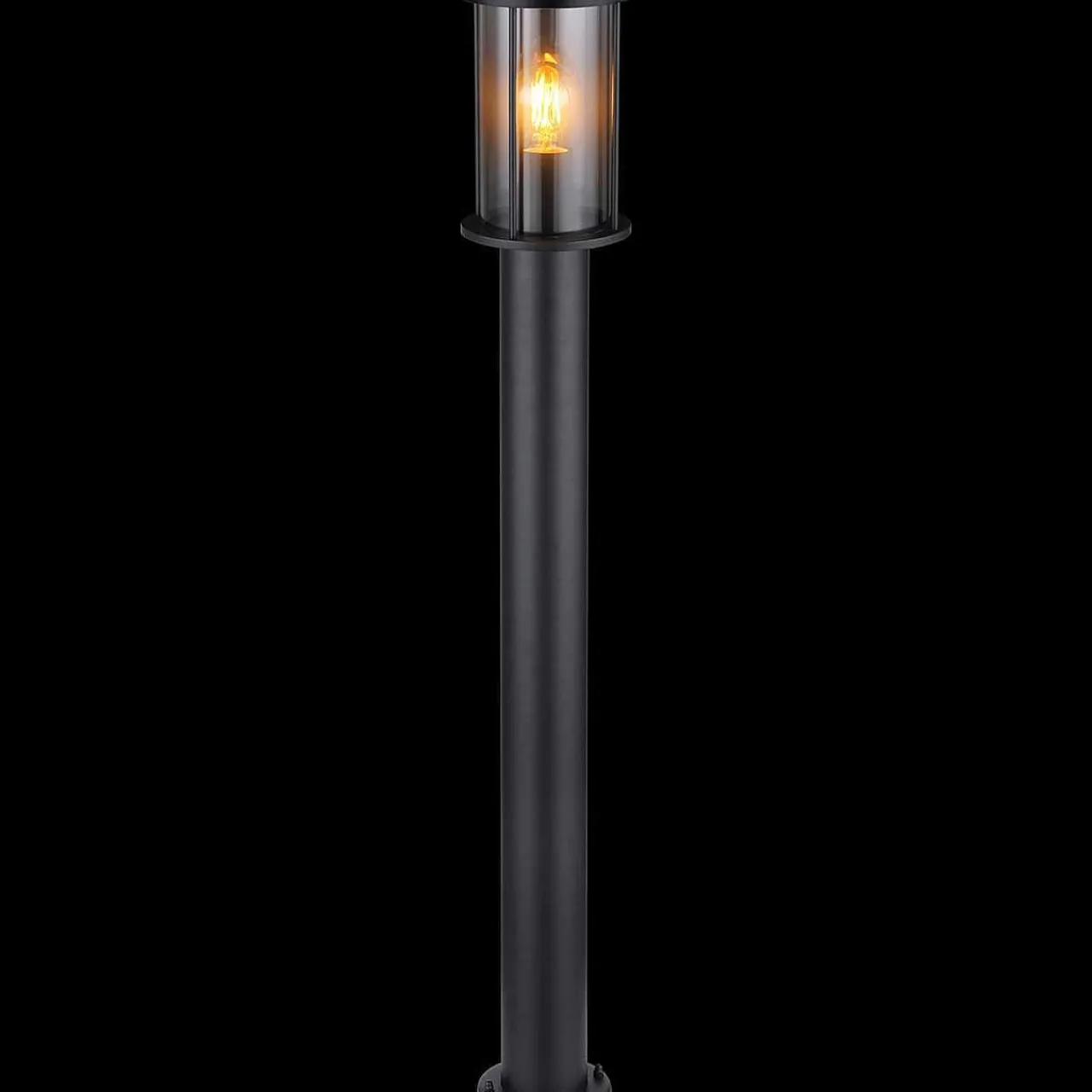 mutoni light Aussenleuchte Gracey Edelstahl Schwarz Matt 1Xe27 100> Stehleuchten Aussen