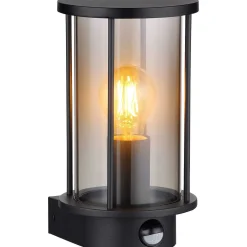 mutoni light Aussenleuchte Gracey Edelstahl Glas Schwarz Matt 1Xe27><noscript><img width=
