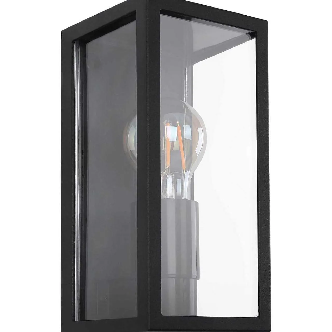mutoni light Aussenleuchte Gundula Aluminium Schwarz Matt 1Xe27 Led> Wandleuchten Aussen