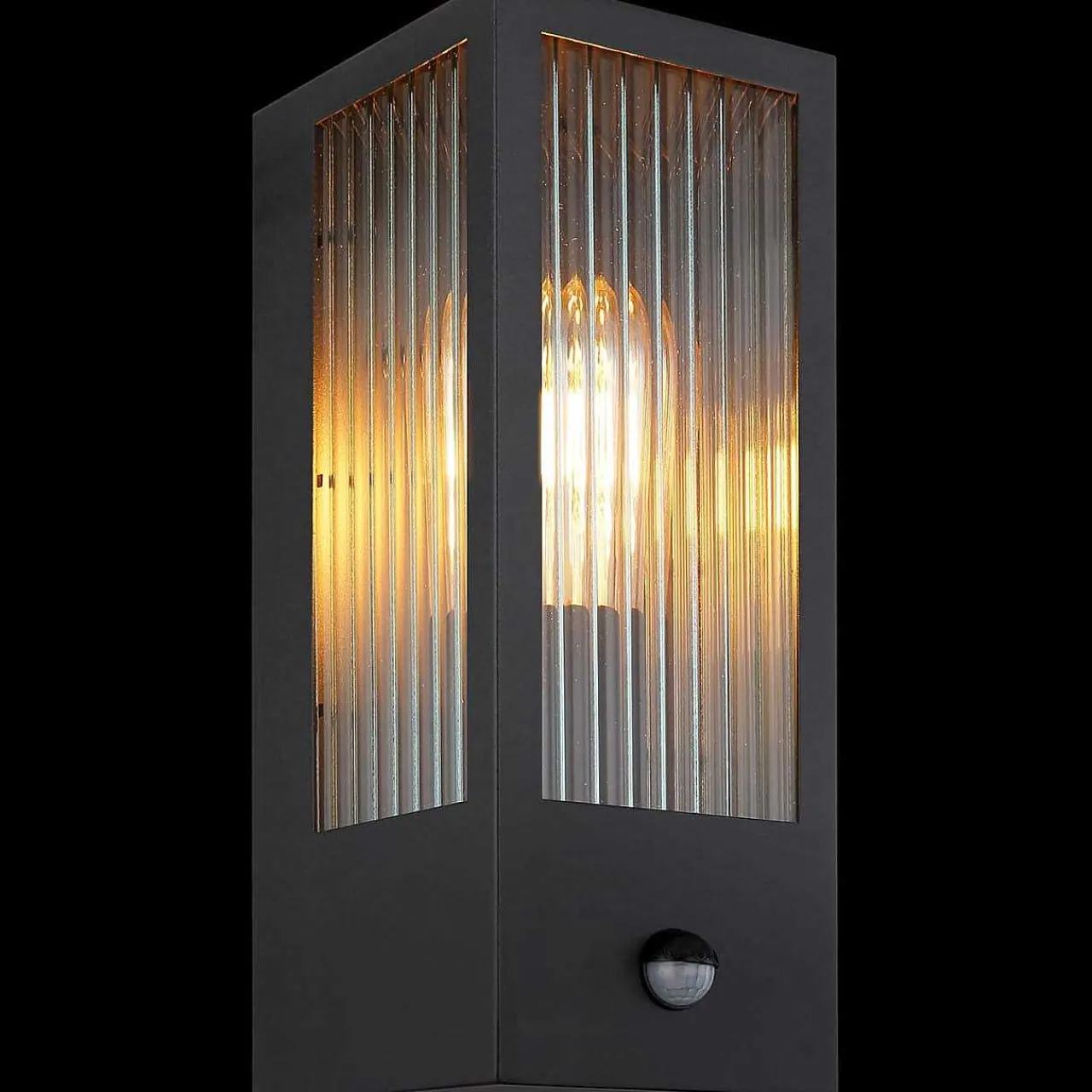 mutoni light Aussenleuchte Gundula Metall Schwarz 1Xe27> Wandleuchten Aussen