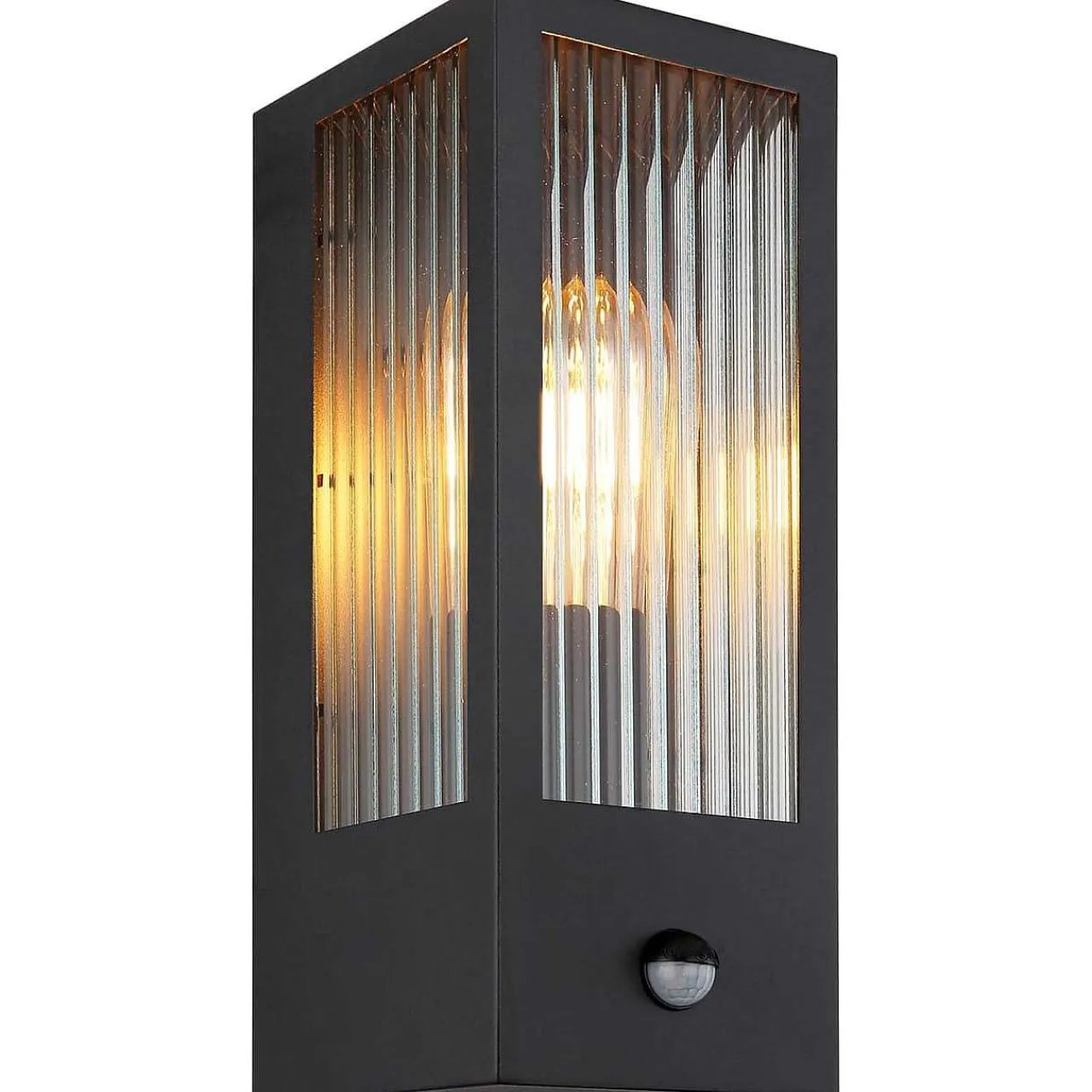 mutoni light Aussenleuchte Gundula Metall Schwarz 1Xe27> Wandleuchten Aussen
