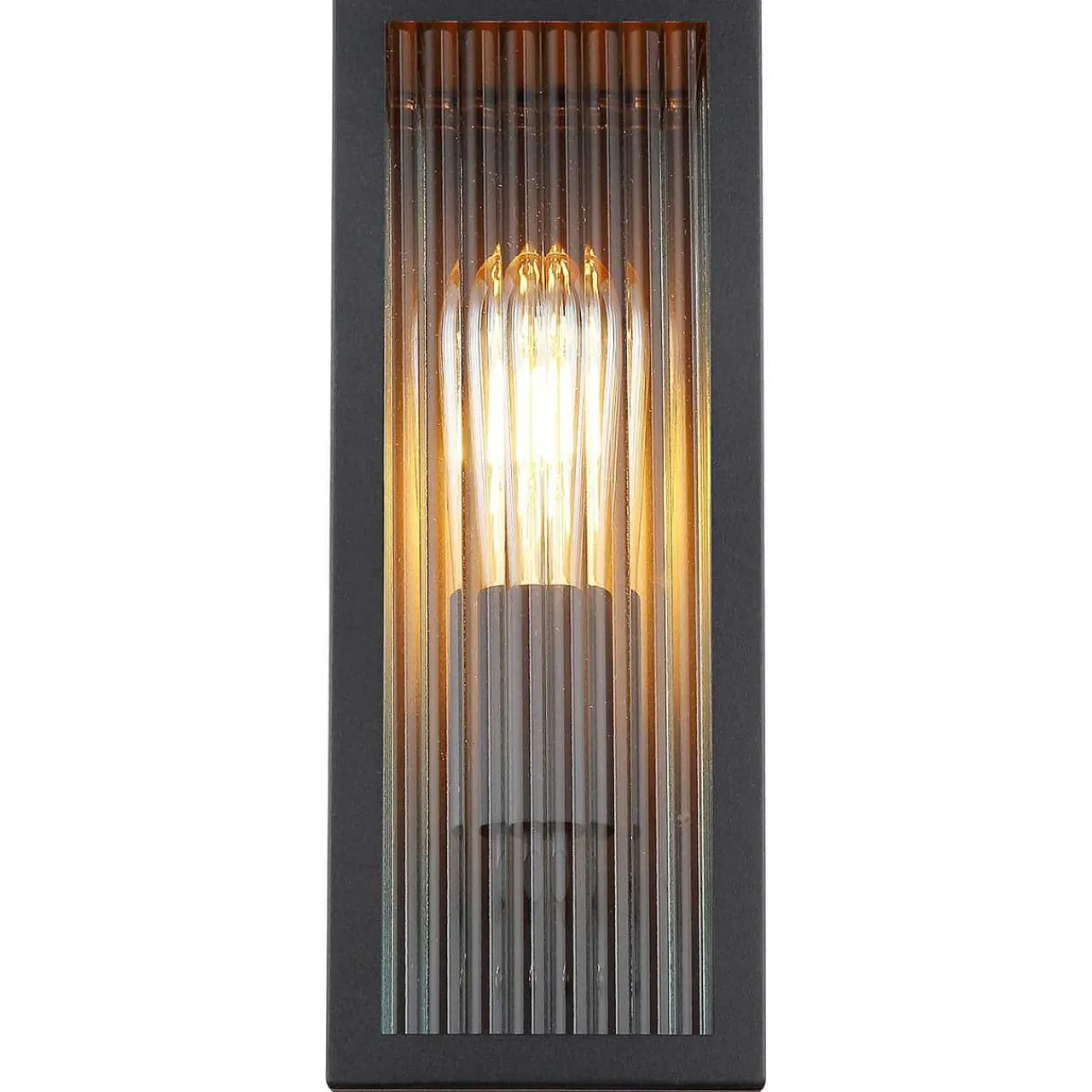 mutoni light Aussenleuchte Gundula Metall Schwarz Matt 1Xe27> Wandleuchten Aussen