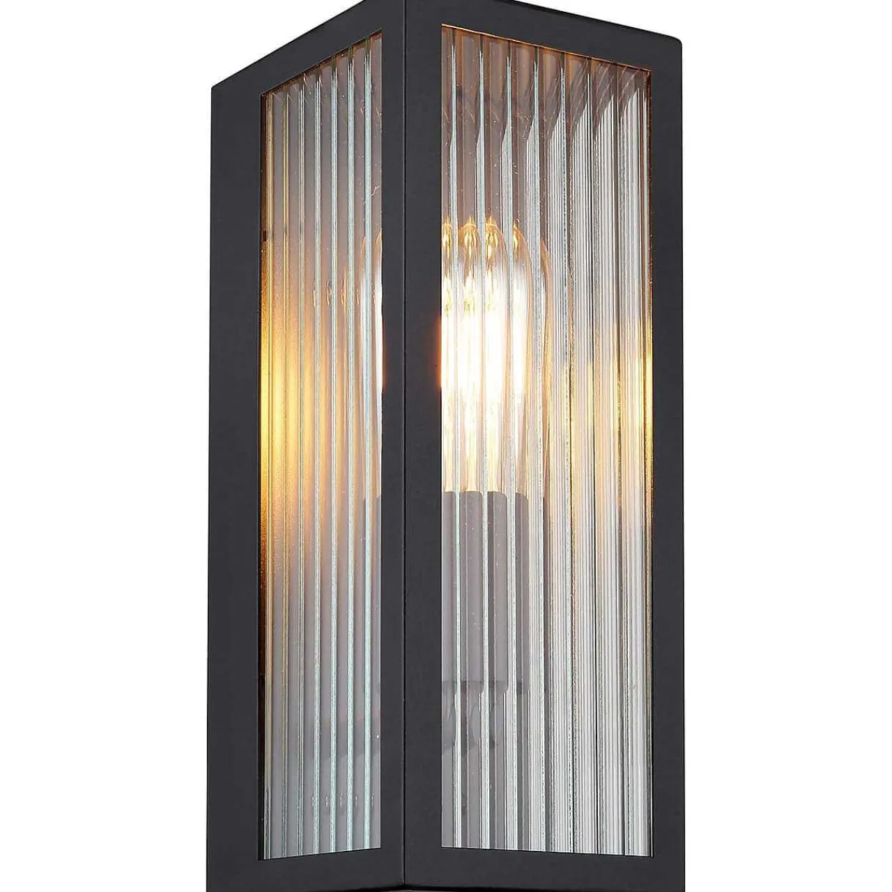 mutoni light Aussenleuchte Gundula Metall Schwarz Matt 1Xe27> Wandleuchten Aussen