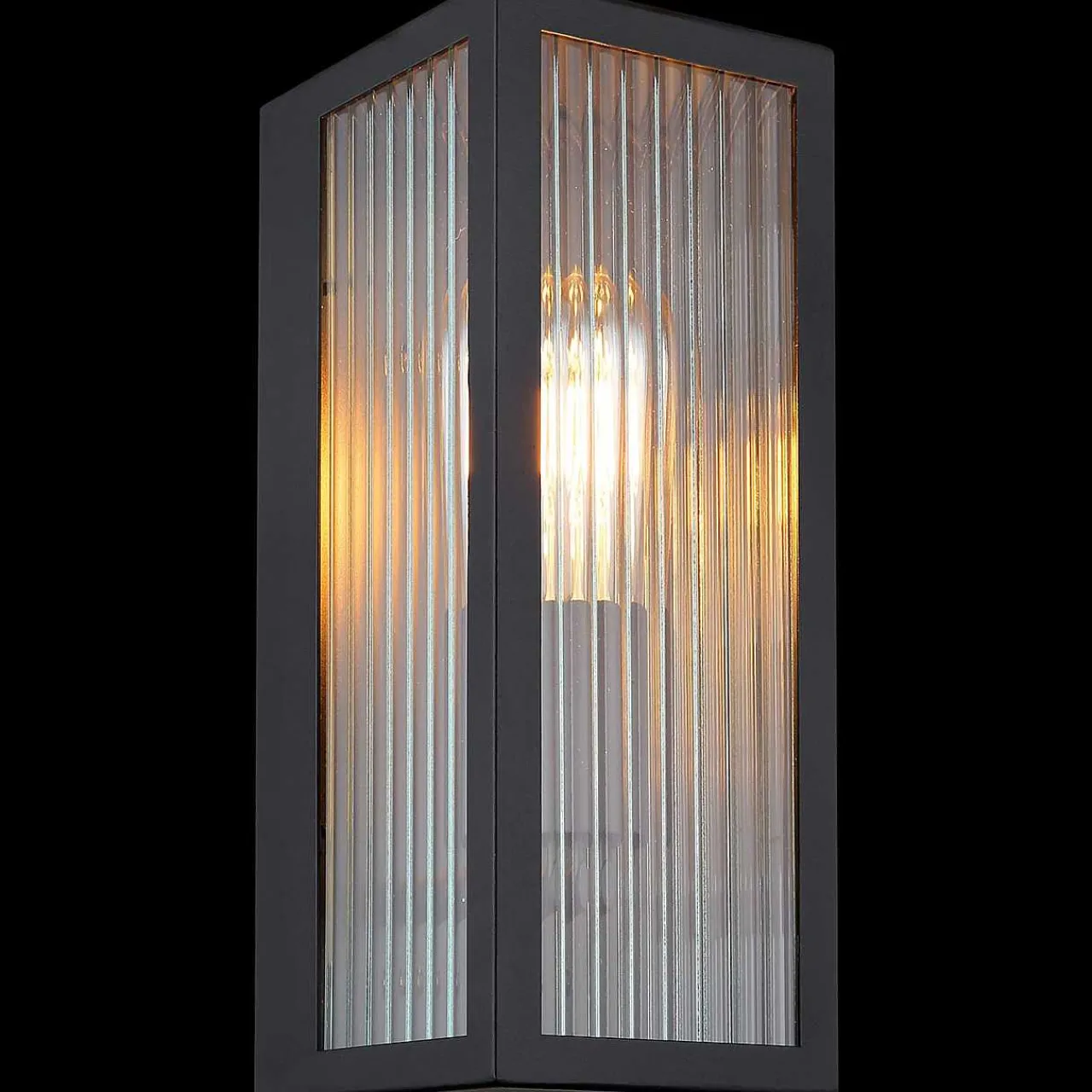 mutoni light Aussenleuchte Gundula Metall Schwarz Matt 1Xe27> Wandleuchten Aussen