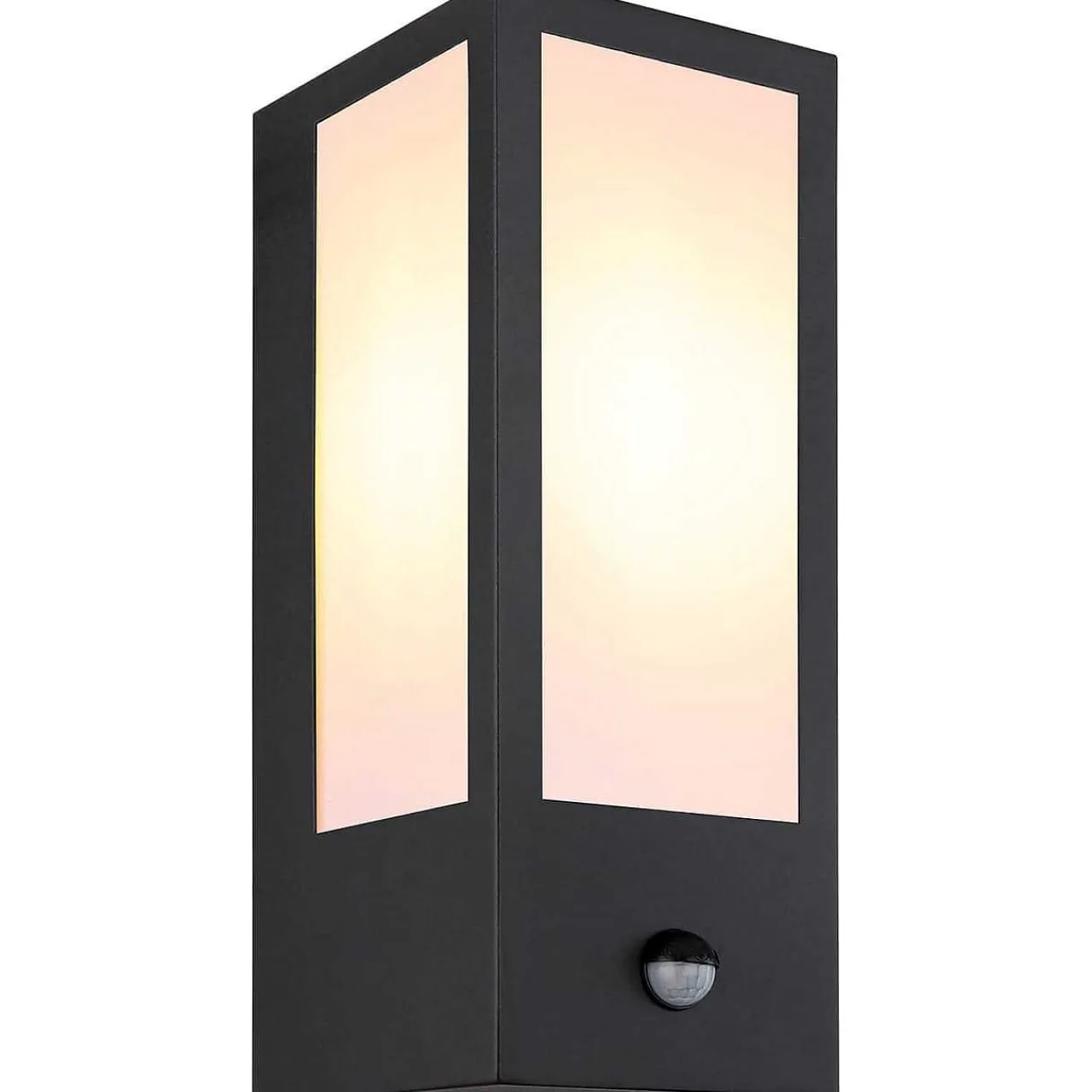 mutoni light Aussenleuchte Gundula Metall Schwarz Opal 1Xe27> Wandleuchten Aussen