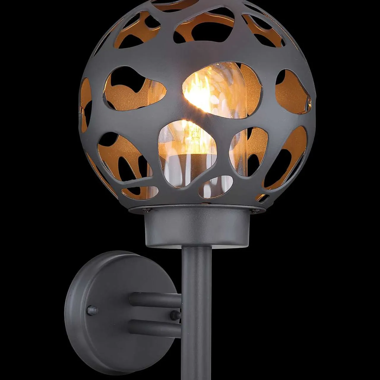 mutoni light Aussenleuchte Hilario Edelstahl Anthrazit 1Xe27 Led> Led-Aussenleuchten
