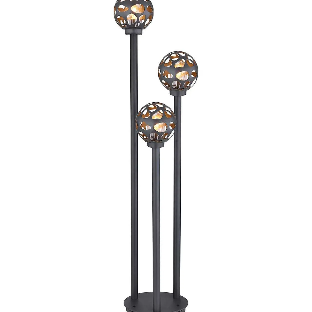 mutoni light Aussenleuchte Hilario Edelstahl Anthrazit 3Xe27 Led> Led-Aussenleuchten