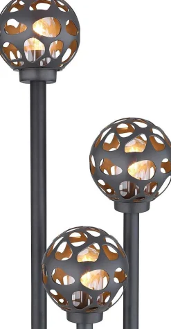 mutoni light Aussenleuchte Hilario Edelstahl Anthrazit 3Xe27 Led><noscript><img width=