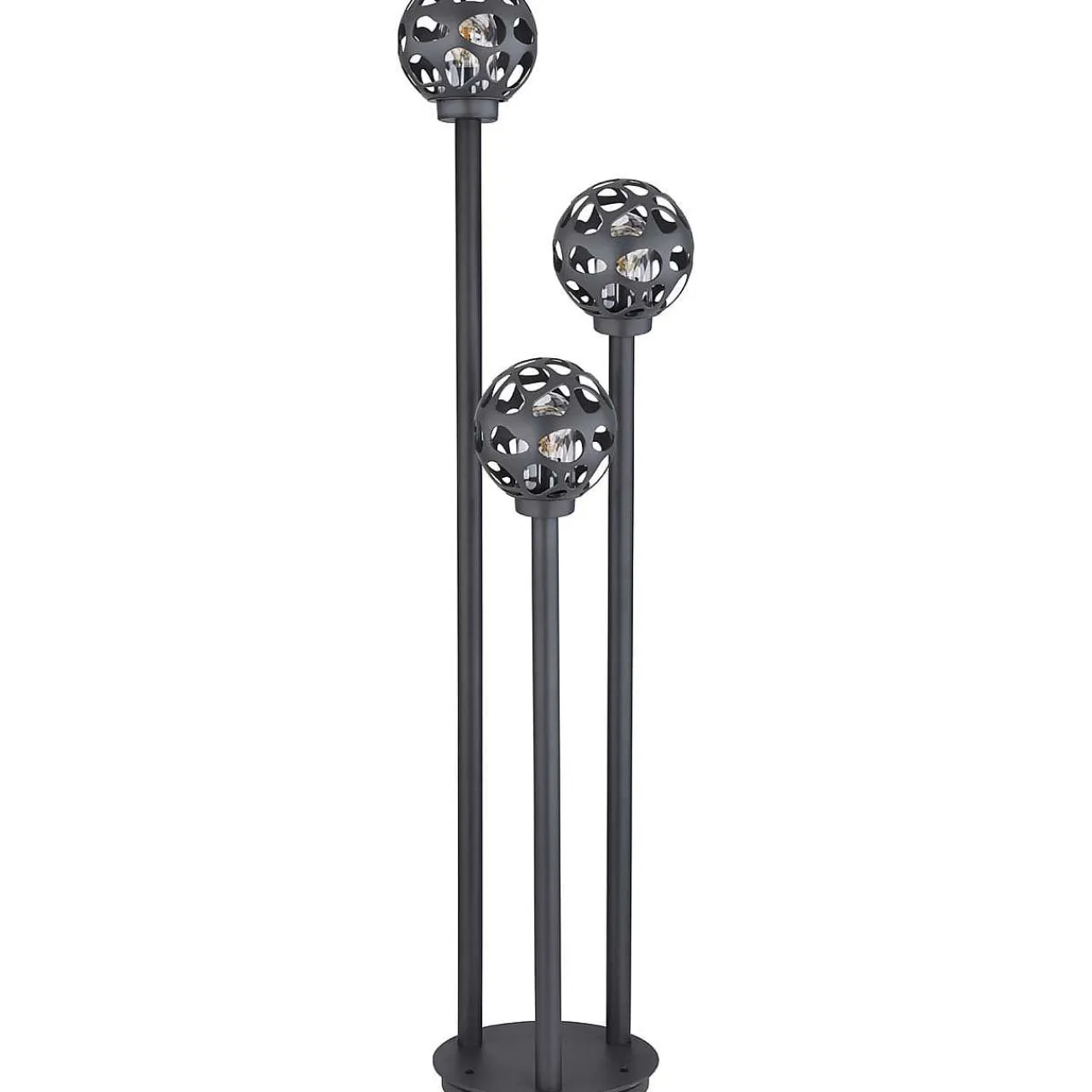 mutoni light Aussenleuchte Hilario Edelstahl Anthrazit 3Xe27 Led> Led-Aussenleuchten