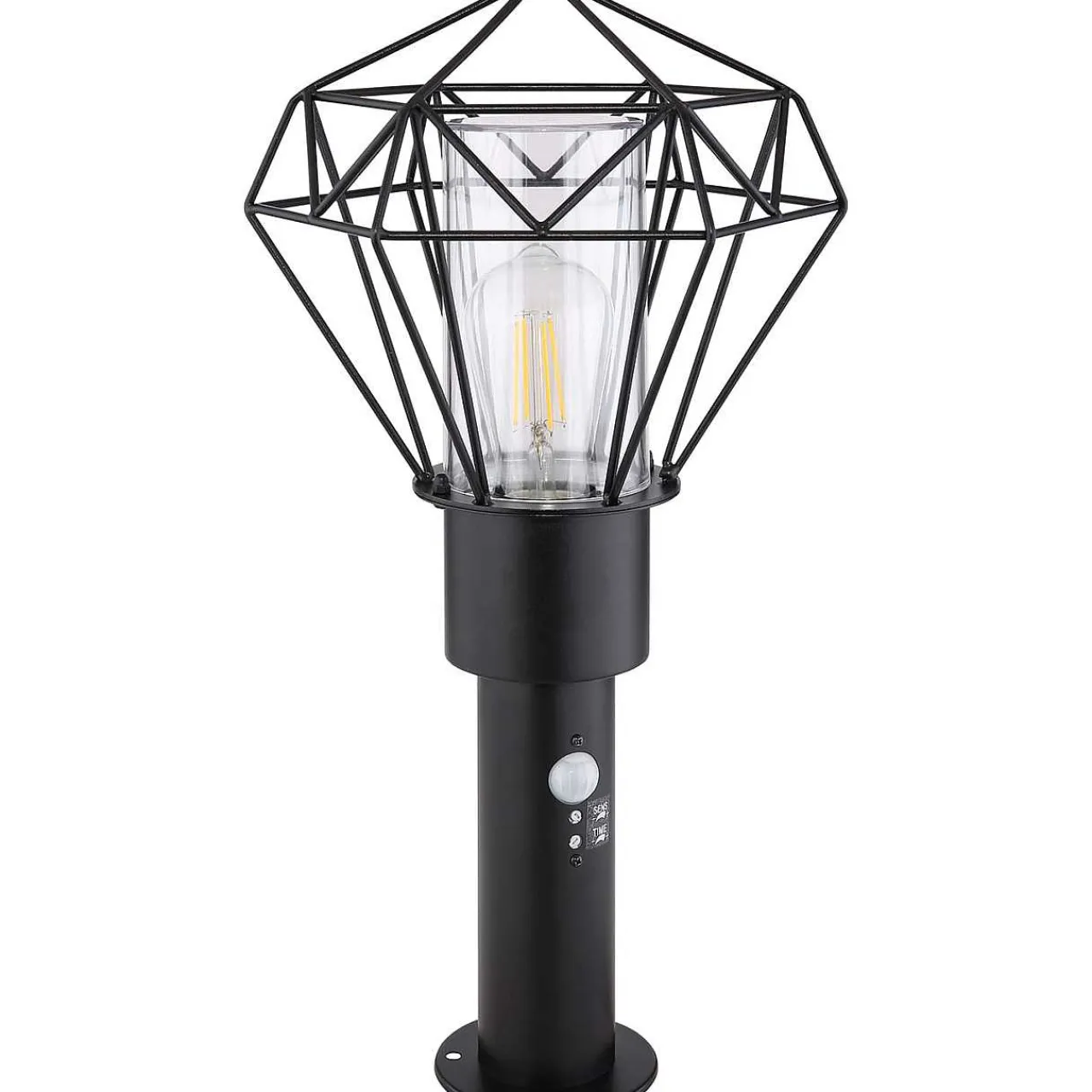 mutoni light Aussenleuchte Horace Edelstahl Schwarz 1Xe27 Led> Bodenleuchten Aussen