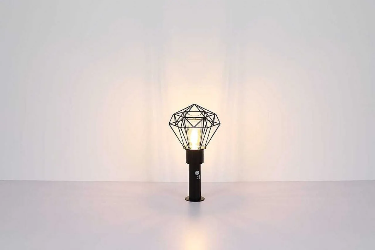 mutoni light Aussenleuchte Horace Edelstahl Schwarz 1Xe27 Led> Bodenleuchten Aussen