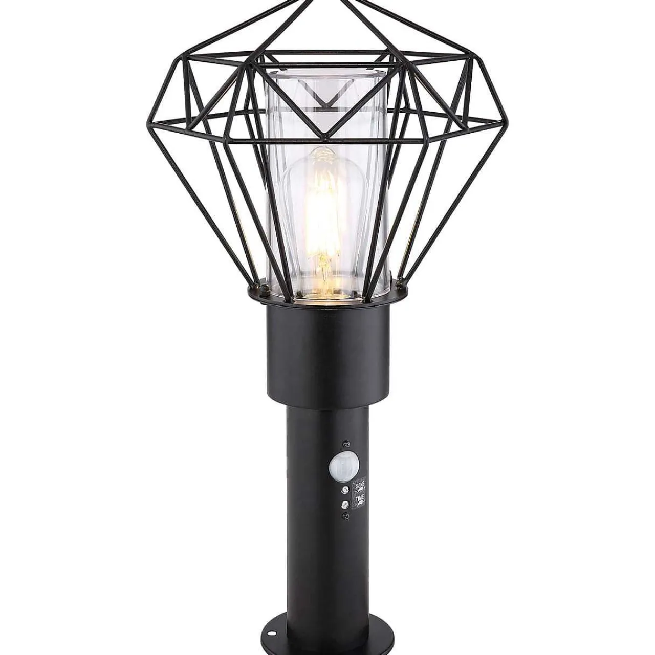 mutoni light Aussenleuchte Horace Edelstahl Schwarz 1Xe27 Led> Bodenleuchten Aussen