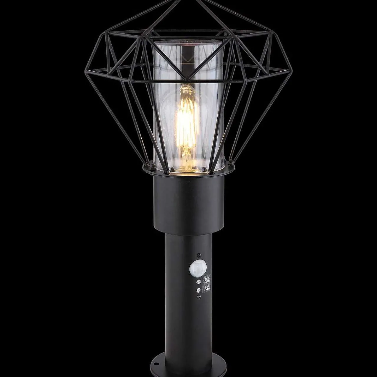mutoni light Aussenleuchte Horace Edelstahl Schwarz 1Xe27 Led> Bodenleuchten Aussen