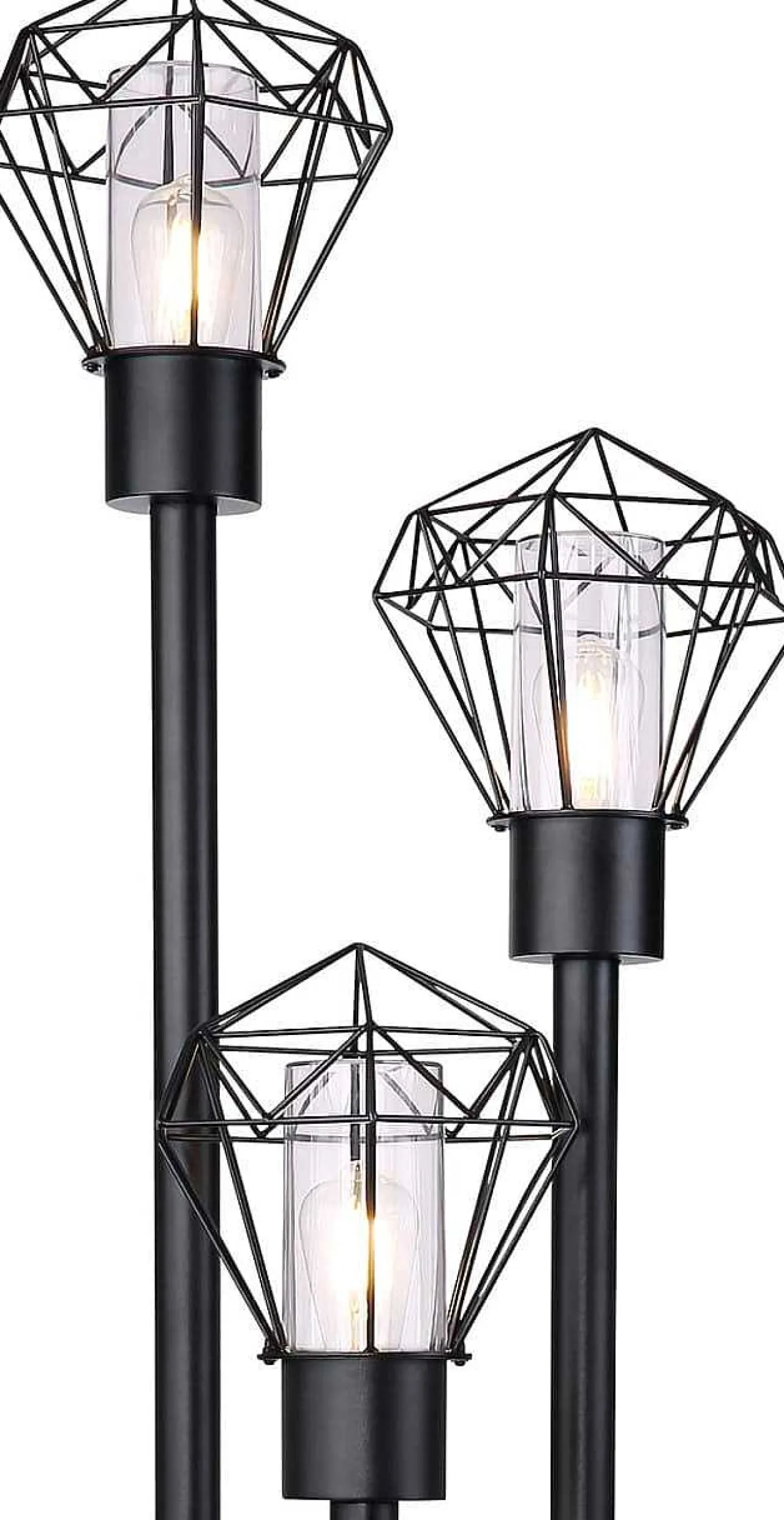 mutoni light Aussenleuchte Horace Edelstahl Schwarz 3Xe27 Led> Stehleuchten Aussen