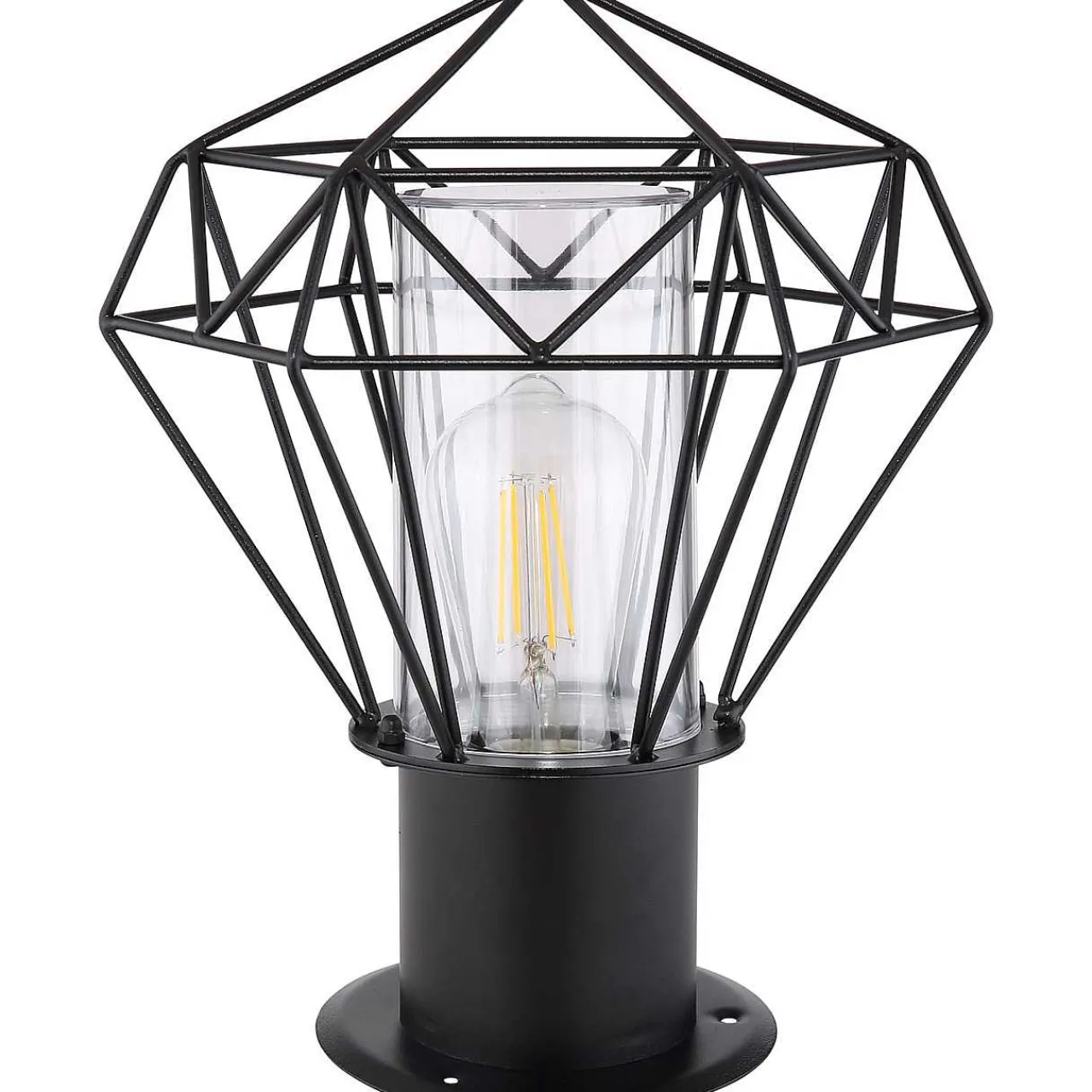 mutoni light Aussenleuchte Horace Edelstahl Schwarz 1Xe27 Led> Led-Aussenleuchten