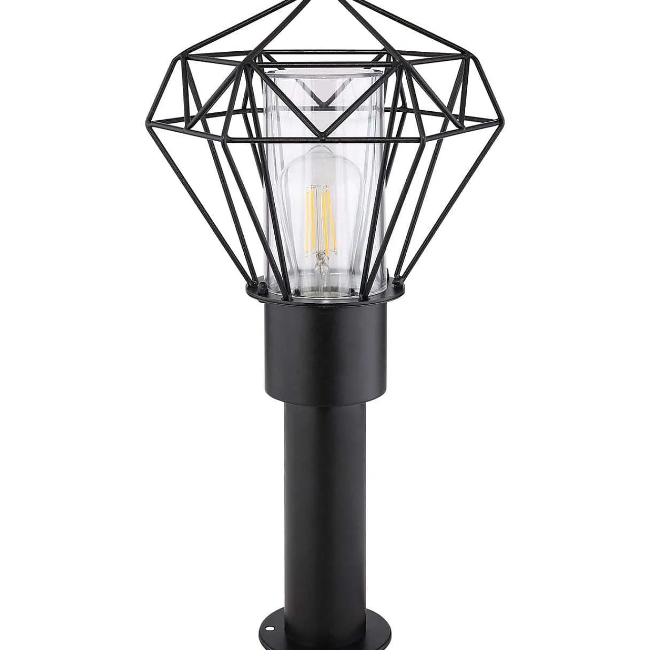 mutoni light Aussenleuchte Horace Edelstahl Schwarz 1Xe27 Led> Led-Aussenleuchten