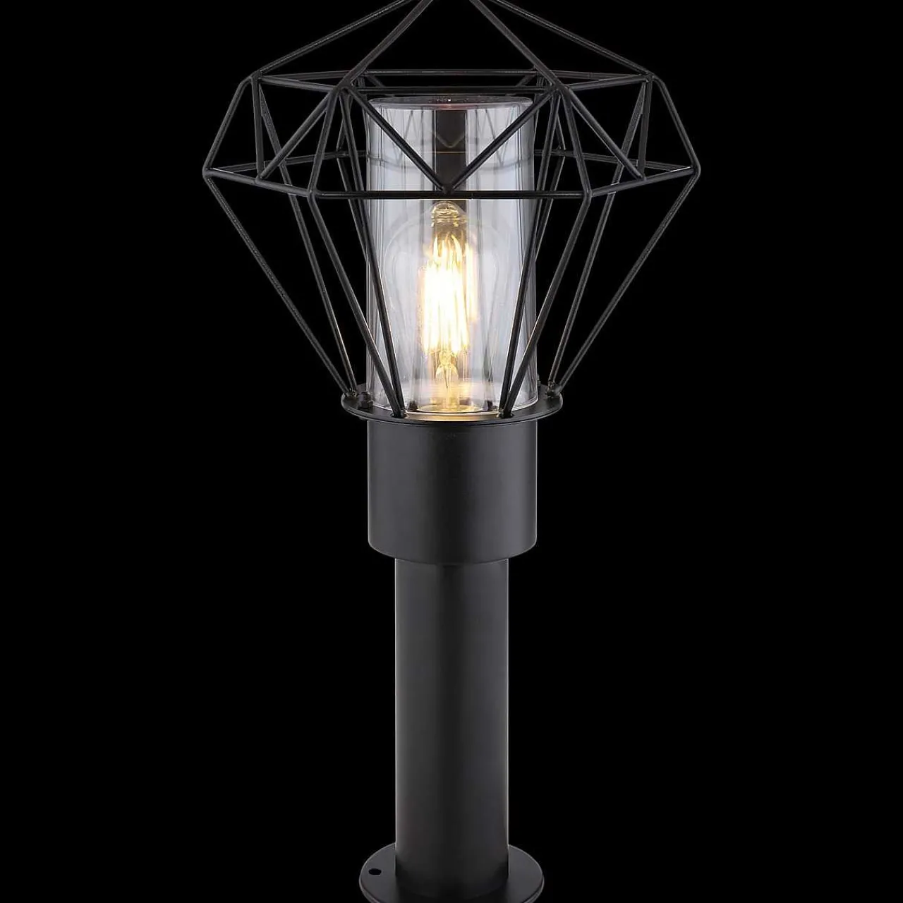mutoni light Aussenleuchte Horace Edelstahl Schwarz 1Xe27 Led> Led-Aussenleuchten