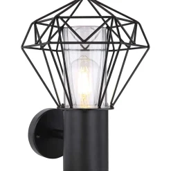 mutoni light Aussenleuchte Horace Edelstahl Schwarz 1Xe27 Led> Led-Aussenleuchten