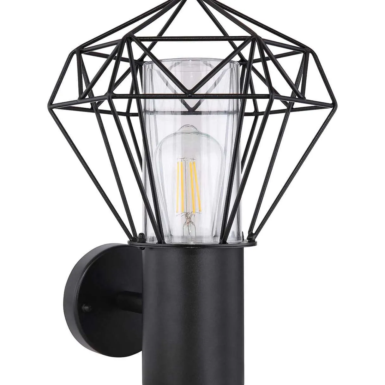 mutoni light Aussenleuchte Horace Edelstahl Schwarz 1Xe27 Led> Led-Aussenleuchten