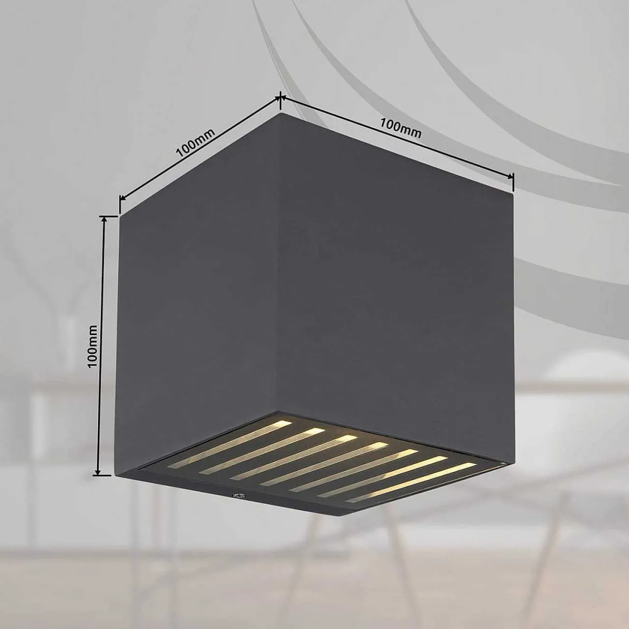 mutoni light Aussenleuchte Illi Aluminium Anthrazit Led 10> Wandleuchten Aussen