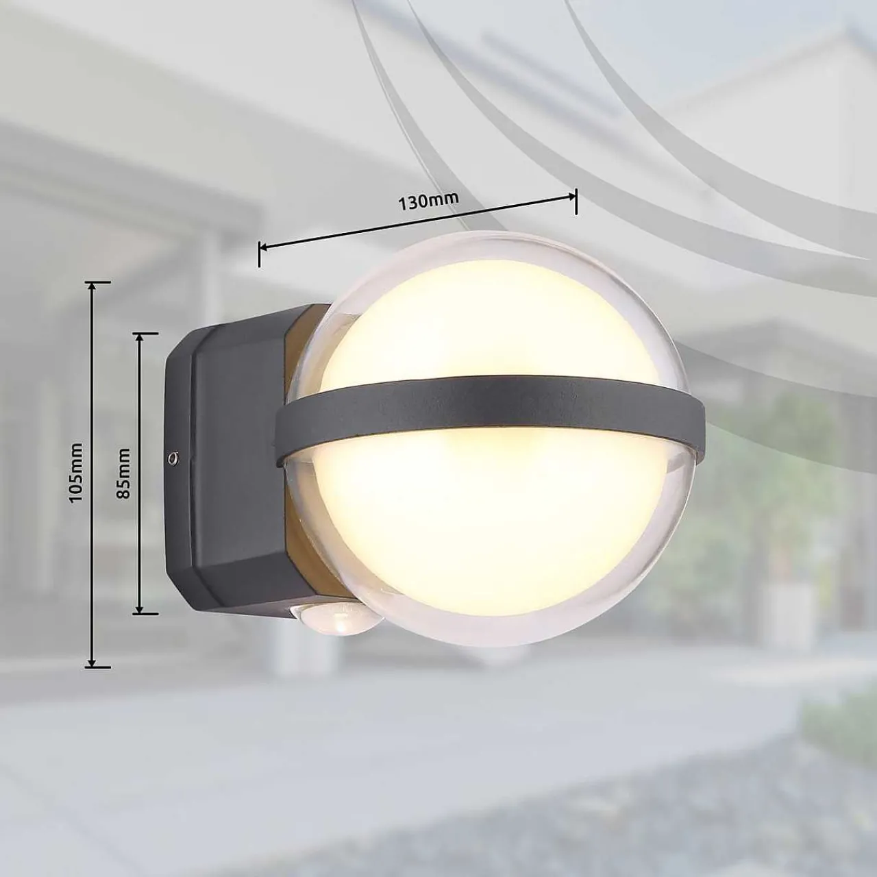 mutoni light Aussenleuchte Illi Aluminium Anthrazit Led> Wandleuchten Aussen